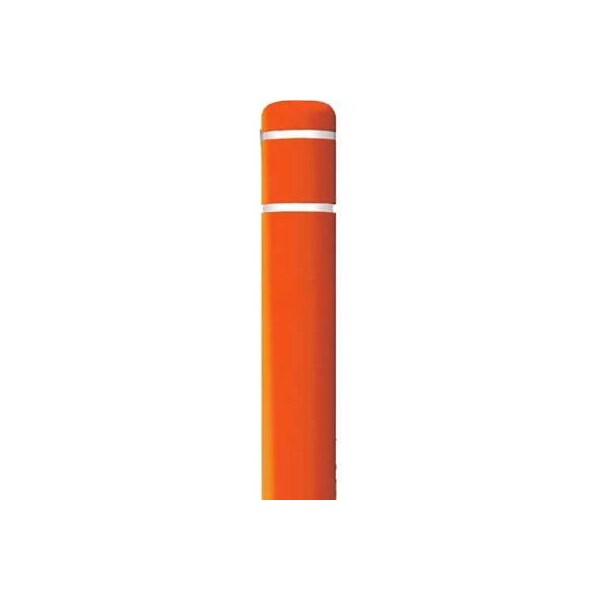 Post Guard Post Guard Bollard Cover CL1385HD, 4-1/2"Dia. X 52"H, Orange W/White Tape CL1385HD - main